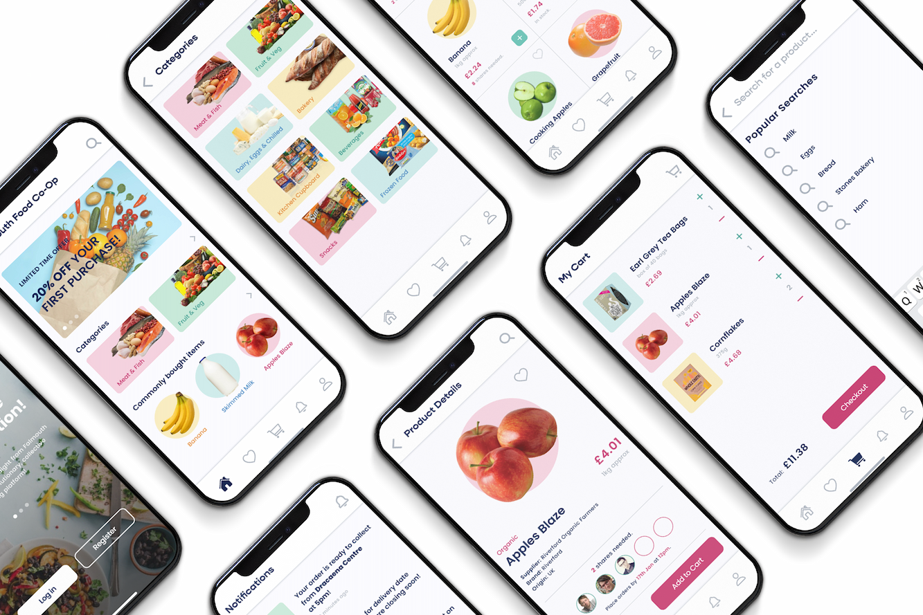 Various screenshots taken throughout the entire FFC app
