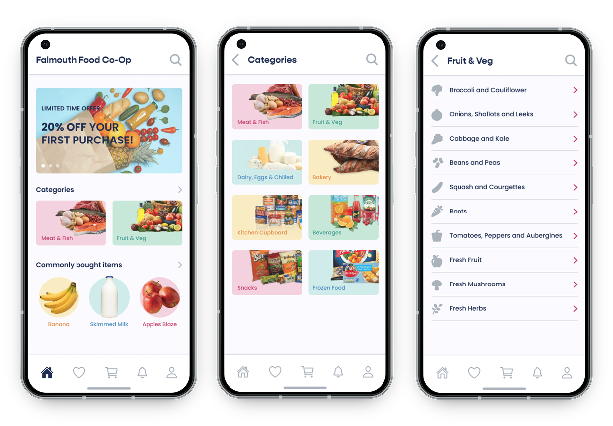 Homepage screenshots