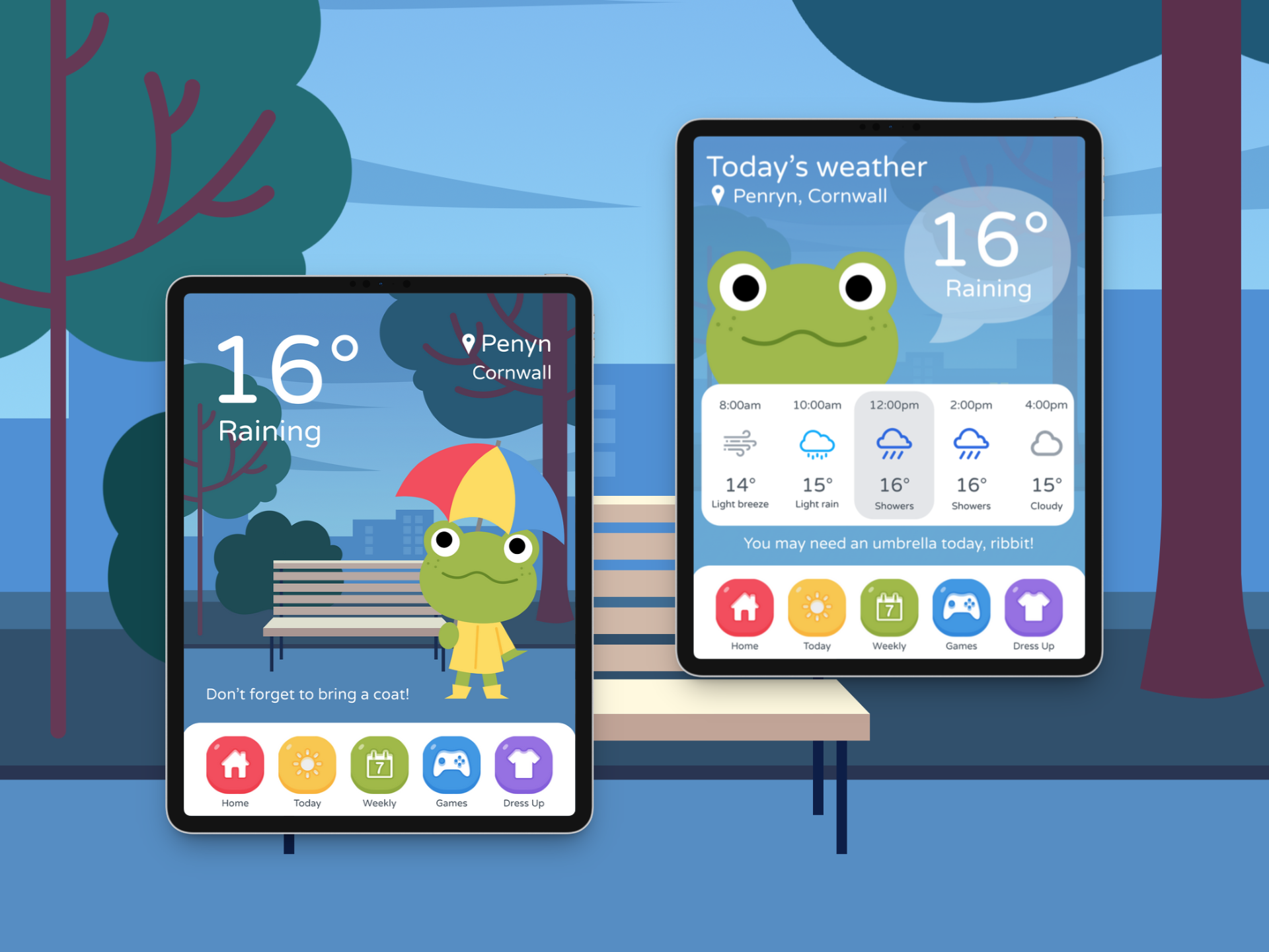 Frogcast Homepage Screenshots